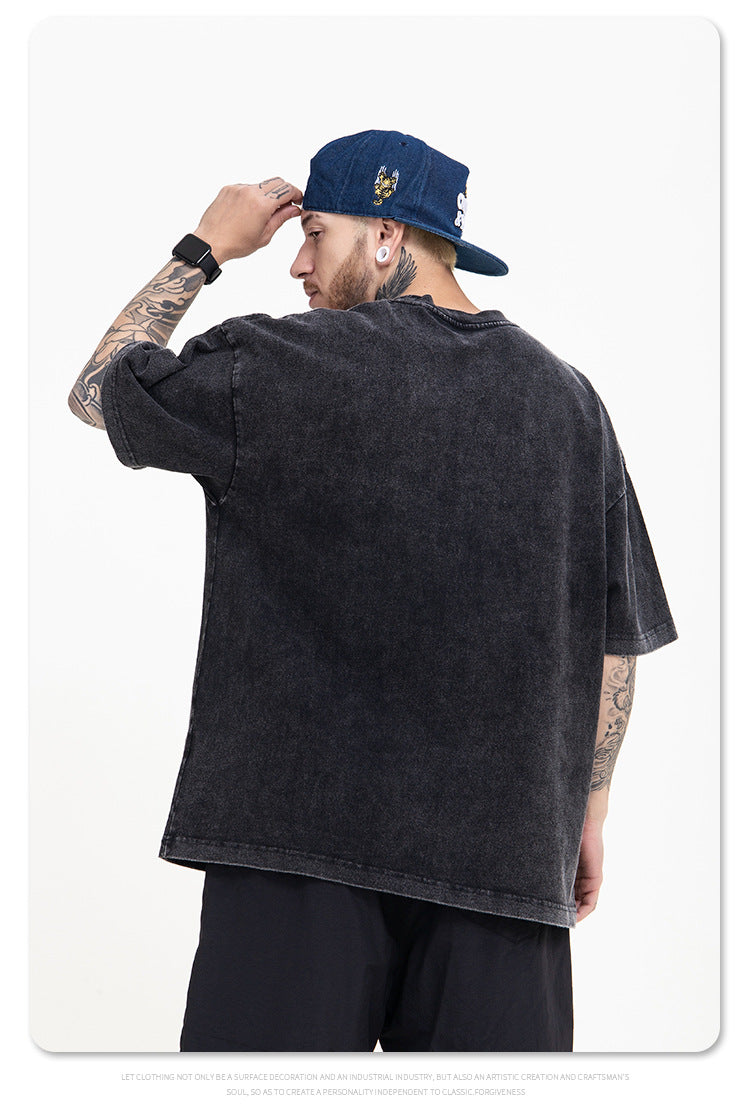 Letter Print Vintage T-Shirt