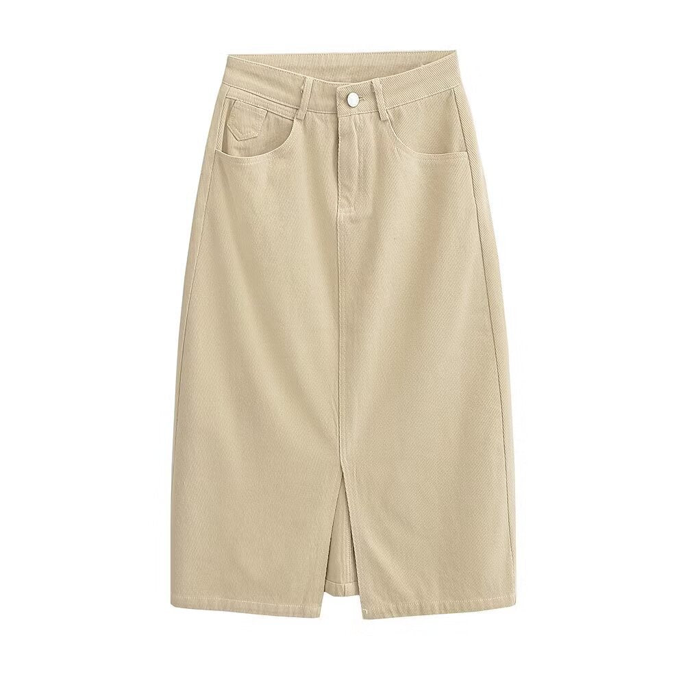 Straight Leg Slit Skirt