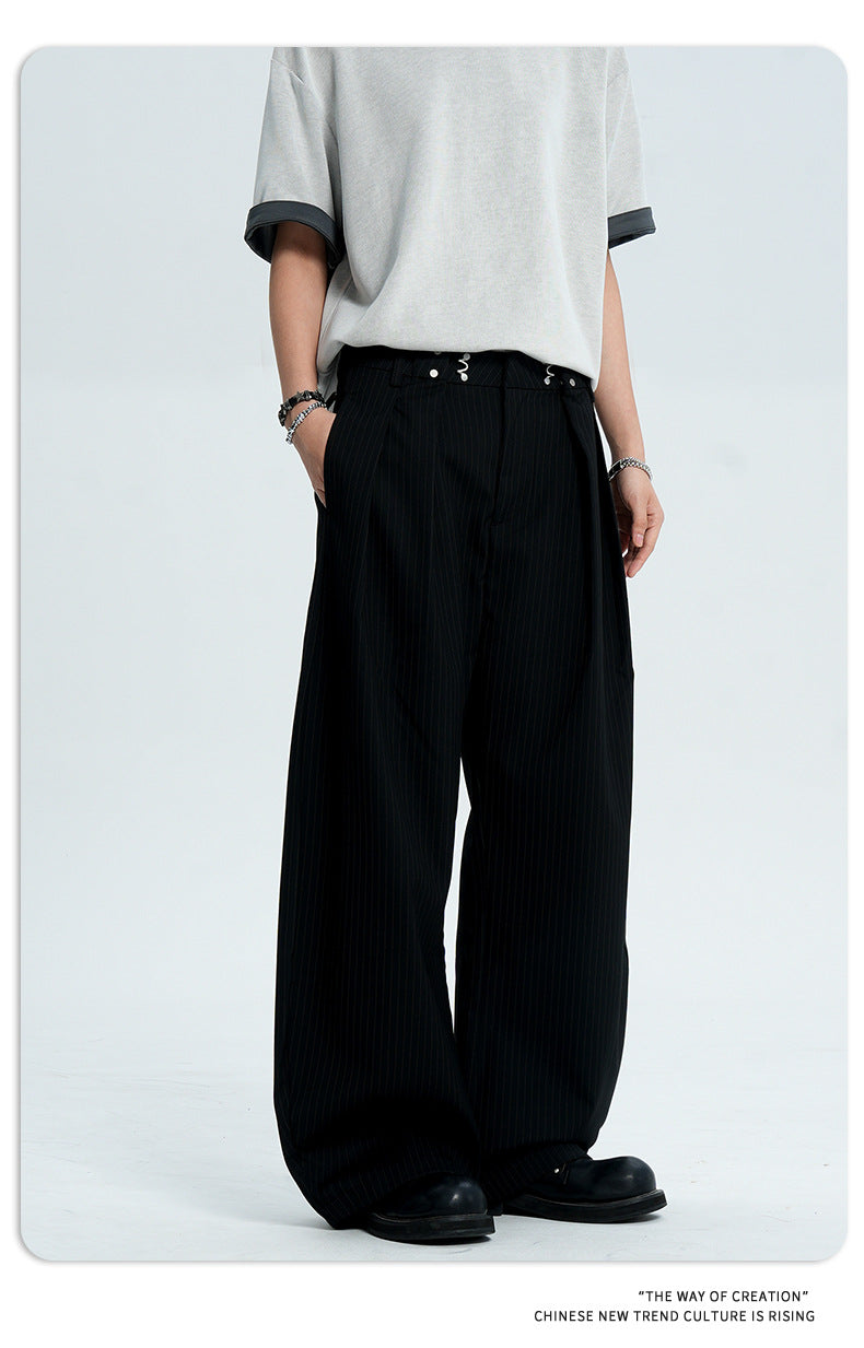 Tapered legs casual pants