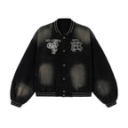 Embroidered Functional Baseball Jacket