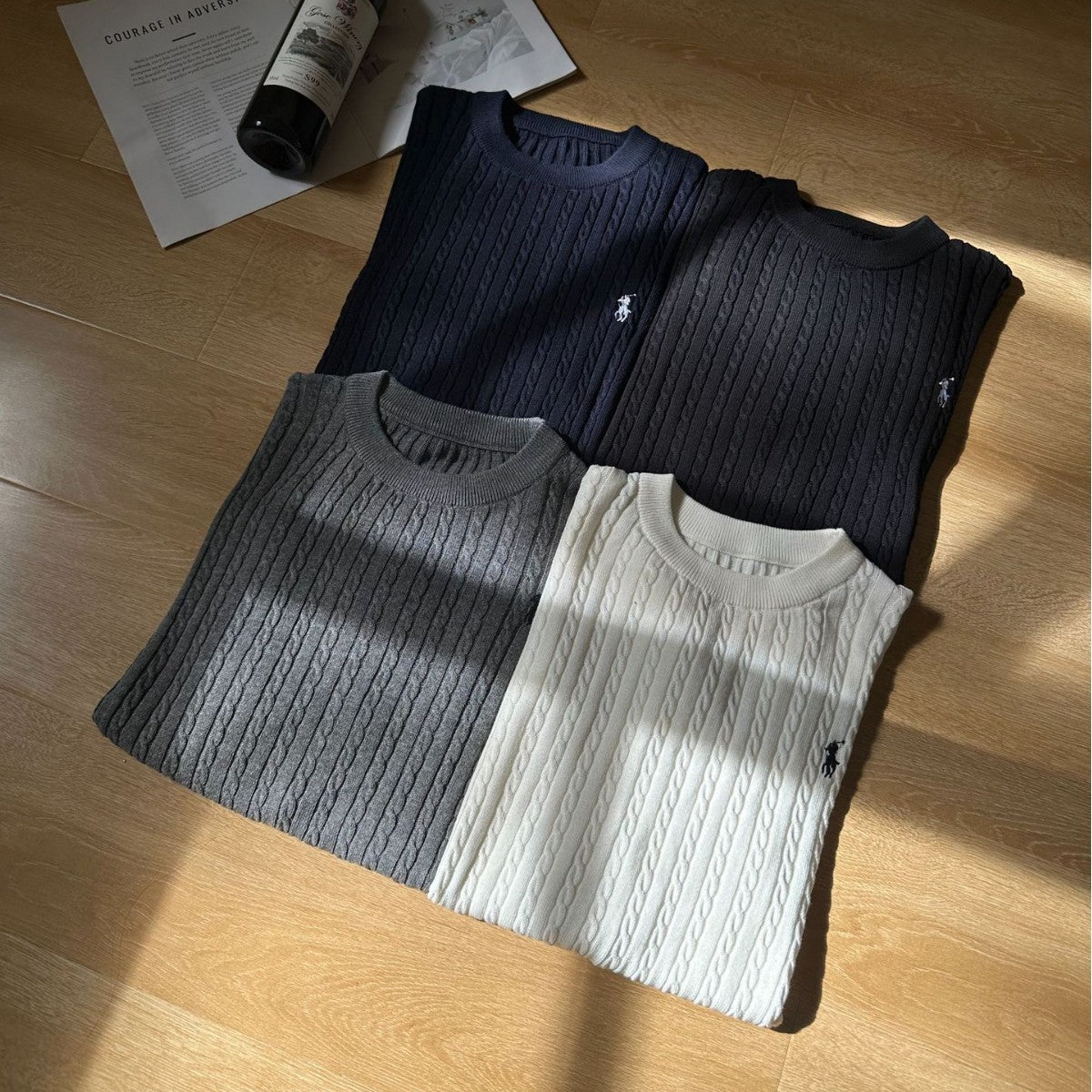 Crew Neck Breathable Lightweight Regular Fit Short Sleeve for Spring and Summer Commuting