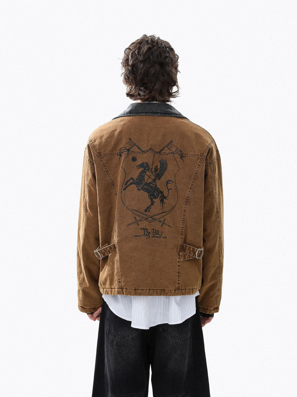 Denim Jacket With Back Print