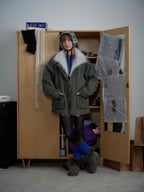 Oversize Fur Bomber Jacket