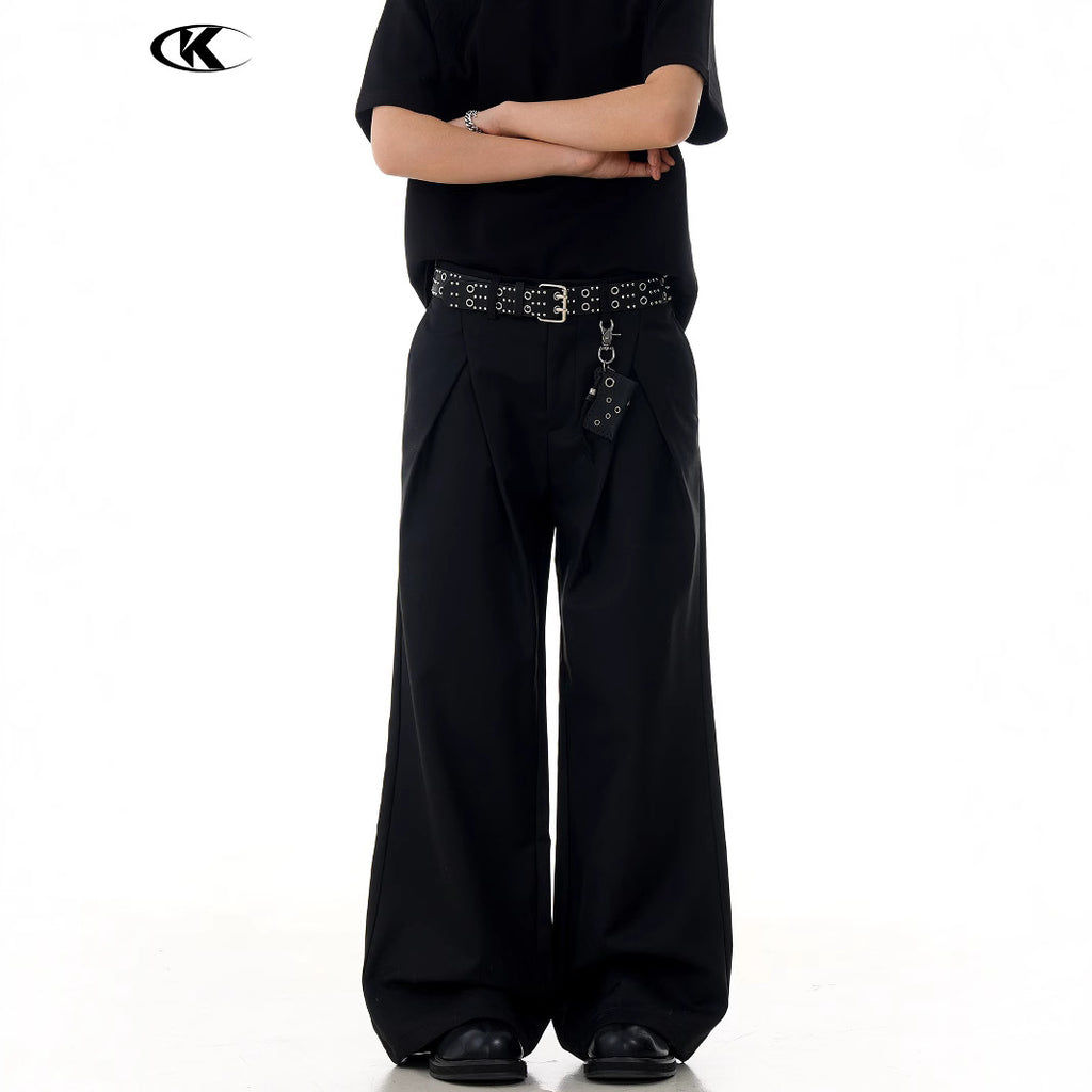 Pleats Slimming and Casual Long Pants