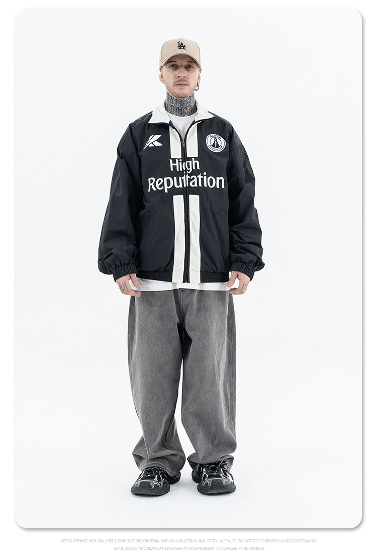 Stand Collar Zipper Jacket