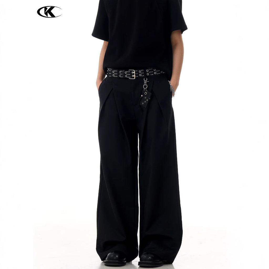 Pleats Slimming and Casual Long Pants