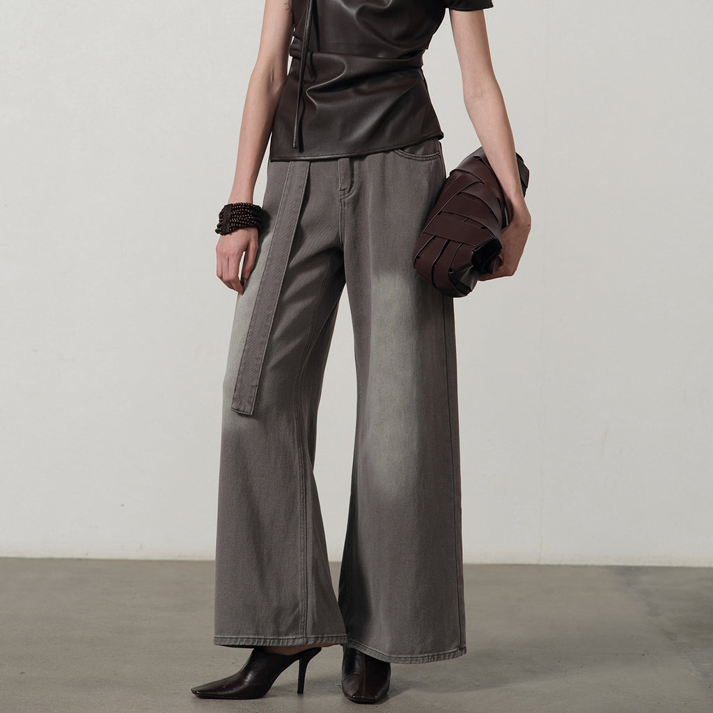 Casual Wide Denim Pants