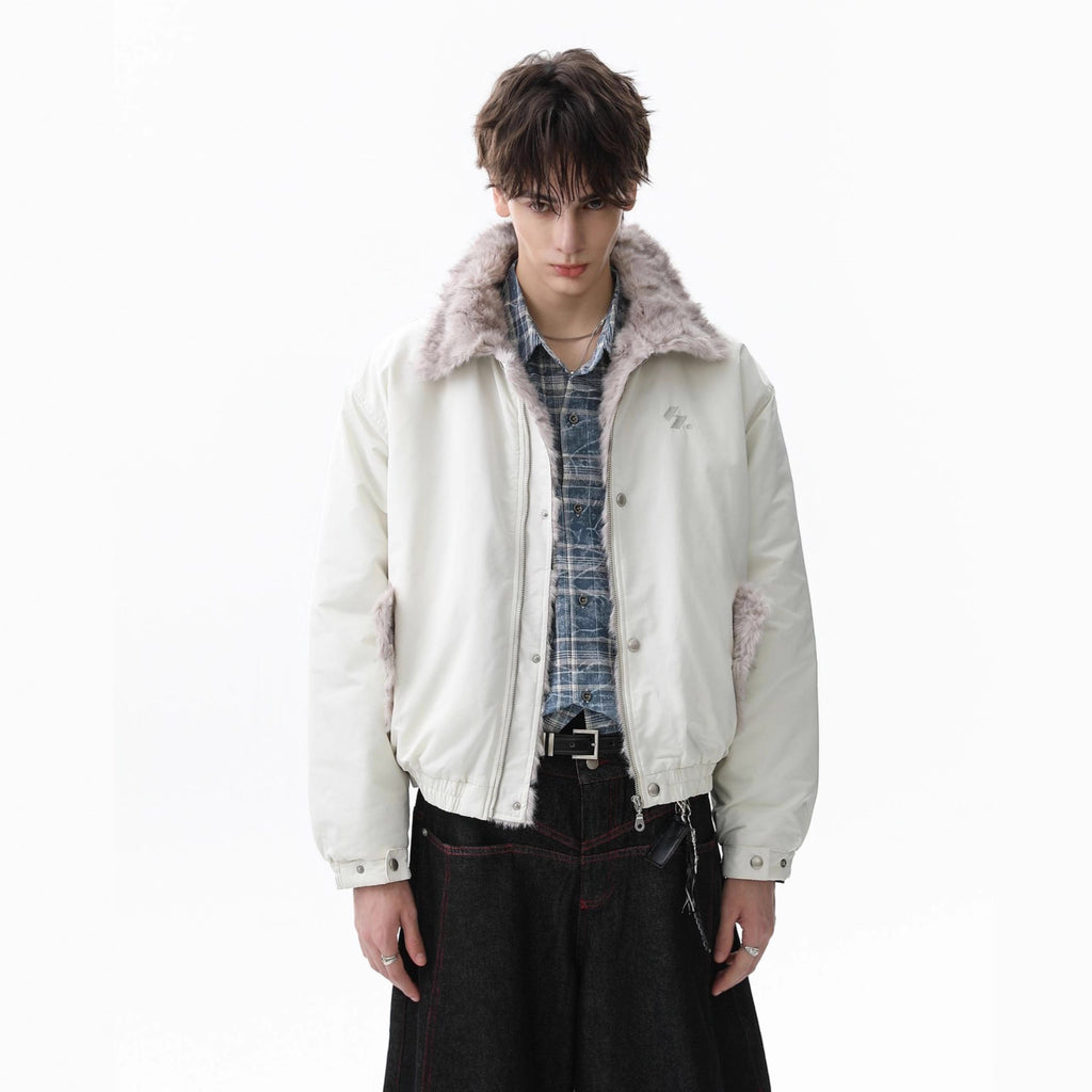 Fur Collar Velvet Jacket