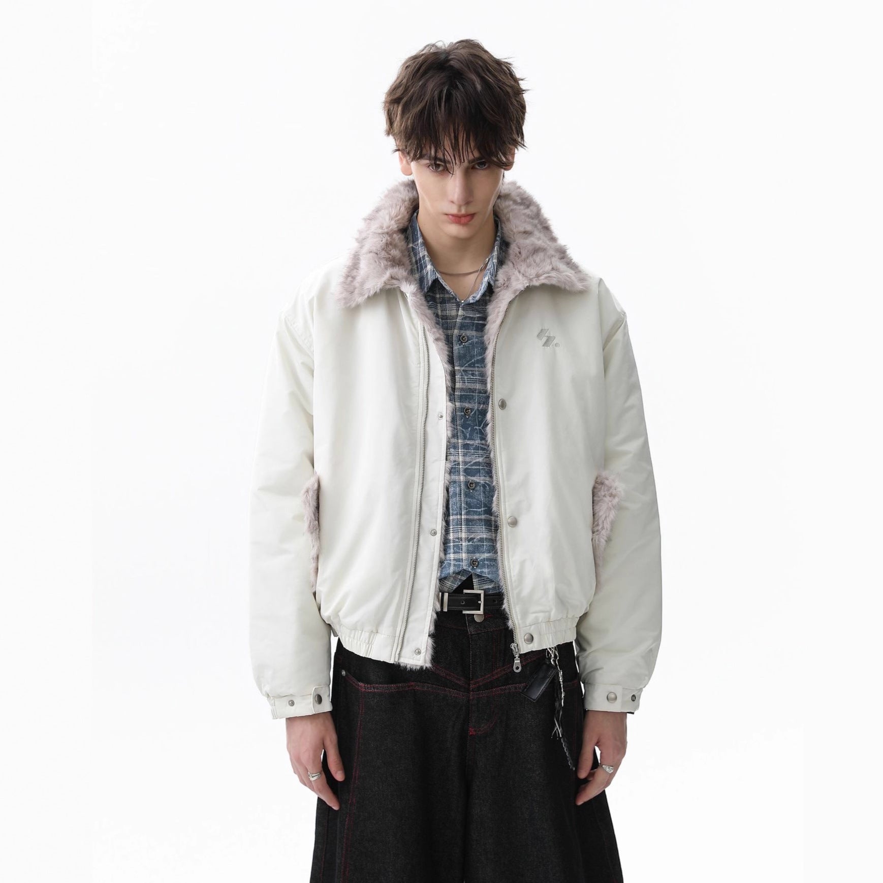 Fur Collar Velvet Jacket