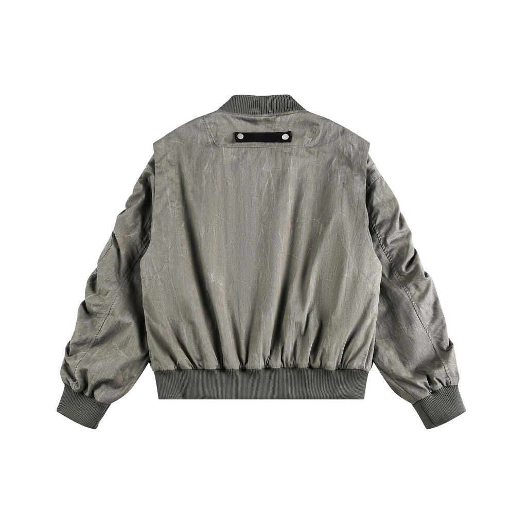 Crack wrinkled motorcycle Jacket