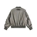 Crack wrinkled motorcycle Jacket