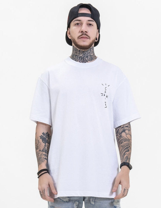 Documentary Same Style Limited Round Neck Loose Short Sleeve T-Shirt