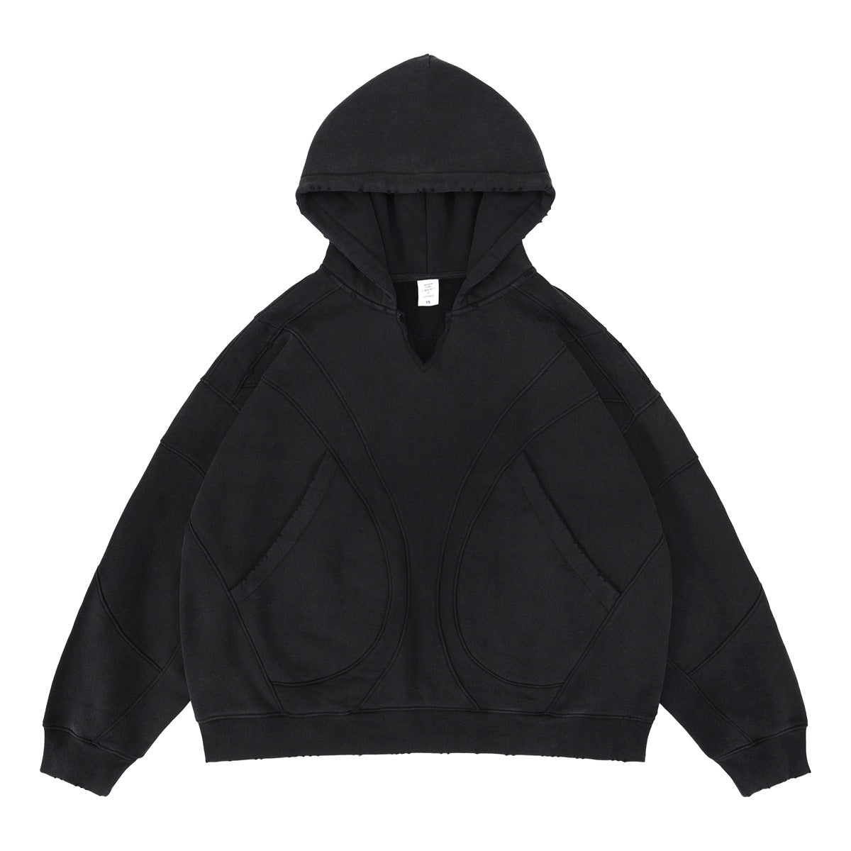 Deconstructed Oversized Hooded Sweatshirt