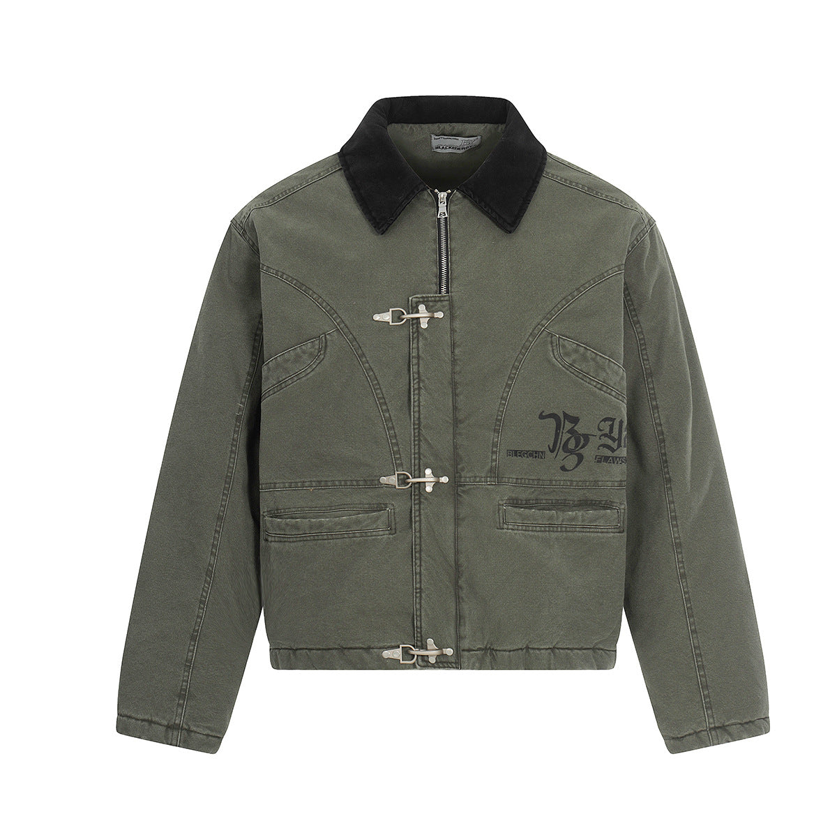 Denim Jacket With Back Print