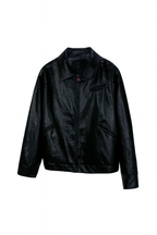 Portrait Printed Leather Jacket