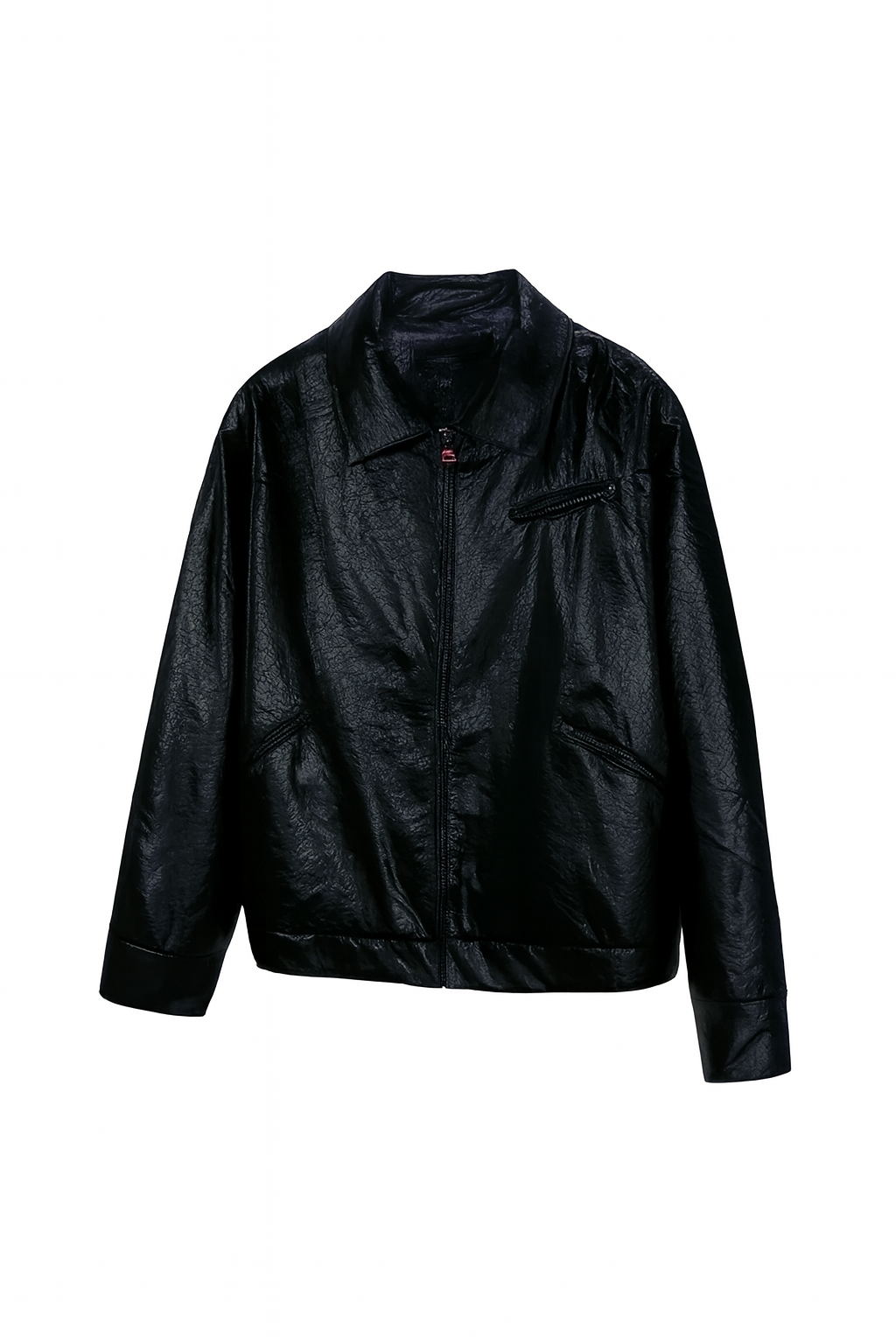 Portrait Printed Leather Jacket