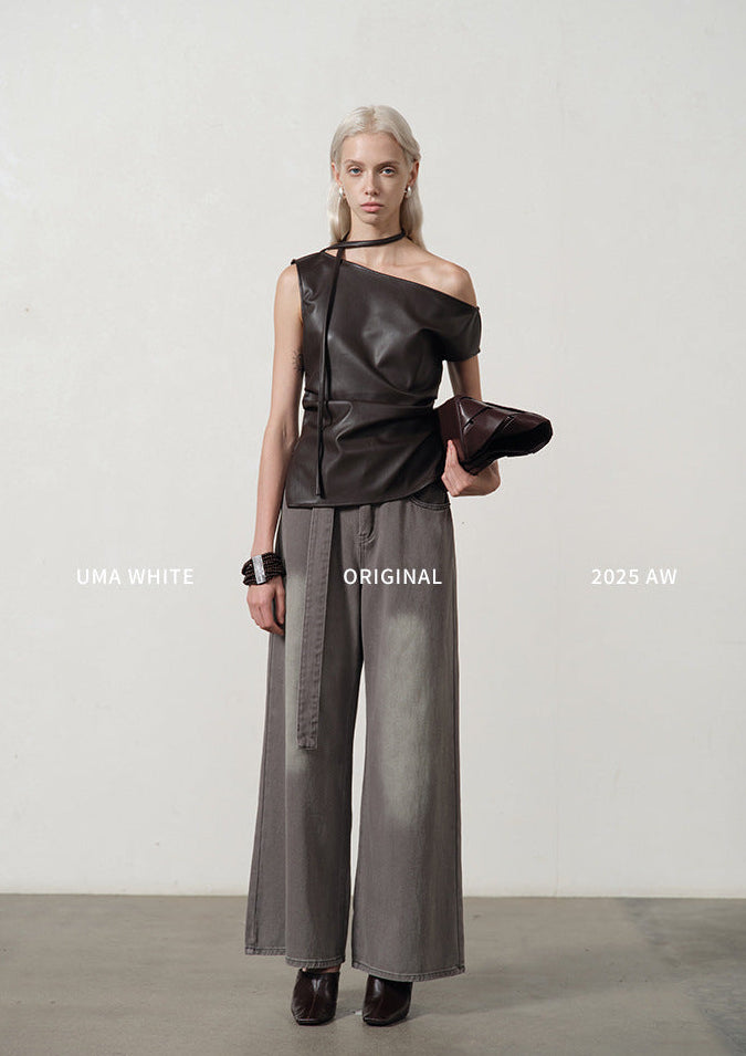 Casual Wide Denim Pants