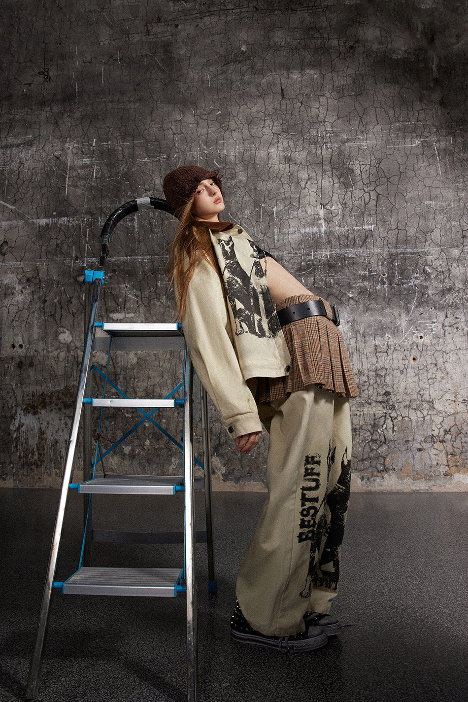 Patchwork Vintage Graffiti Jacket