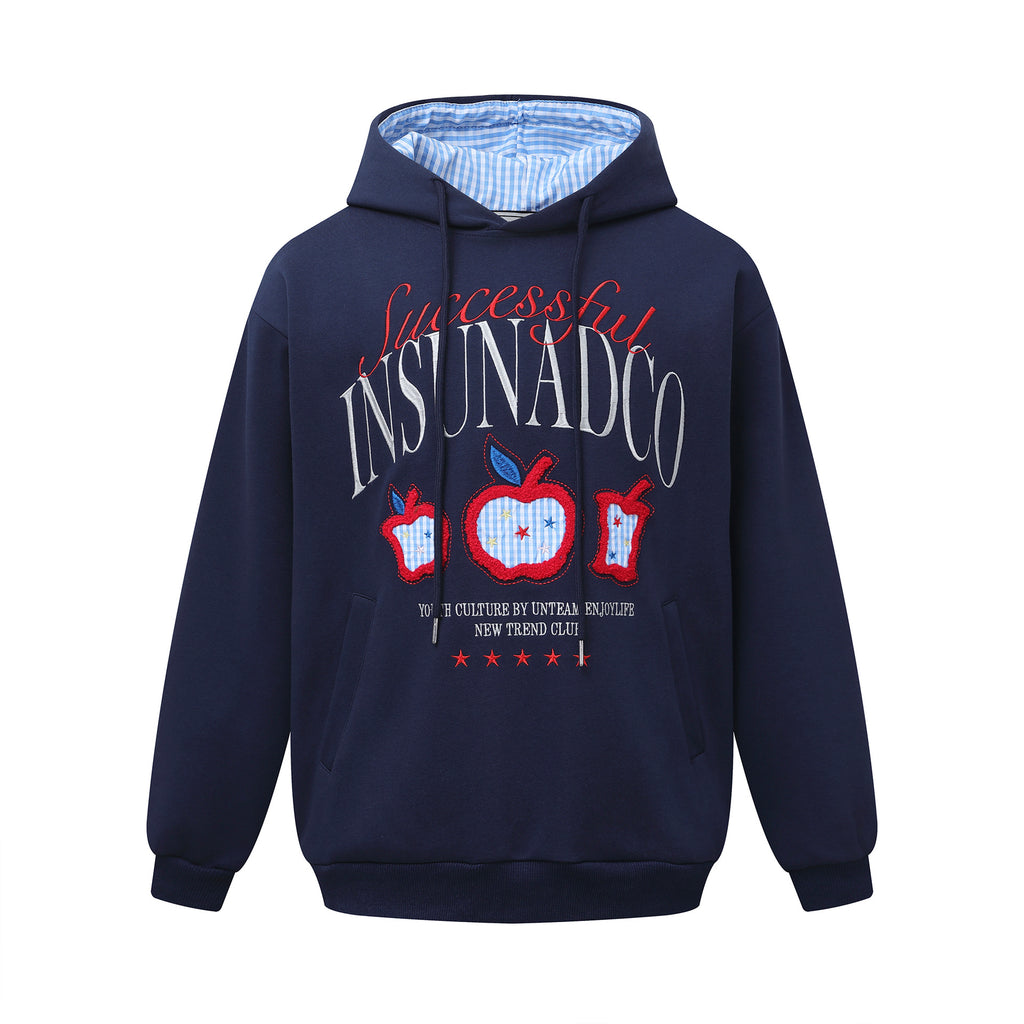 Embroidered hoodie sweatshirt