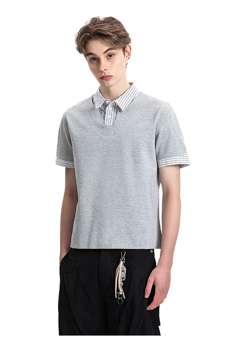 Retro Layered Two-Piece Shirt