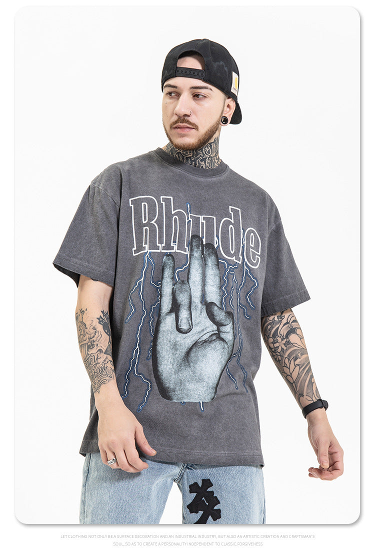 Loose personality rock t-shirt