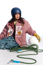 Retro Patch Detail Padded Jacket