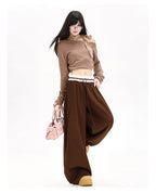 Double Waistband Design Pants