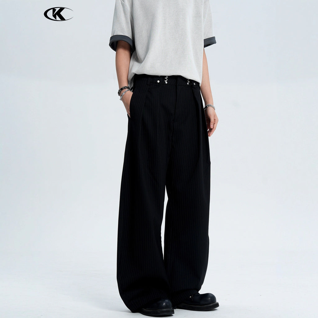 Tapered legs casual pants