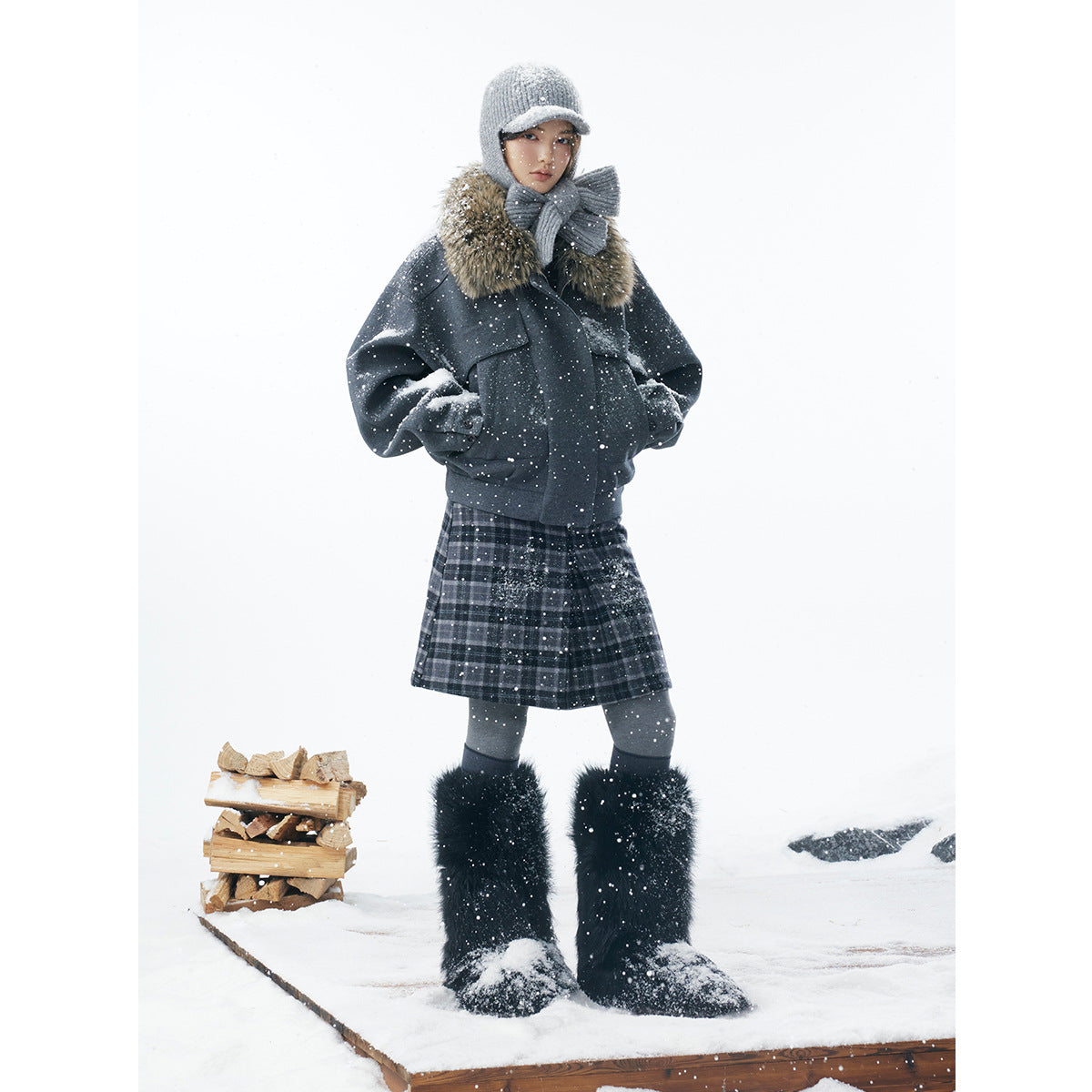 Detachable Collar Cotton Jacket