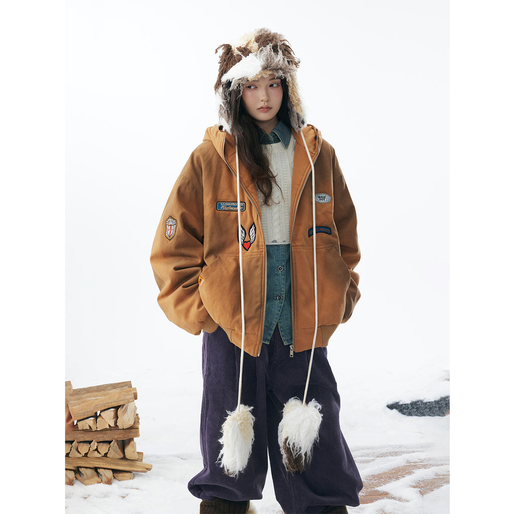 Washed Old Embroidered Cotton Jacket