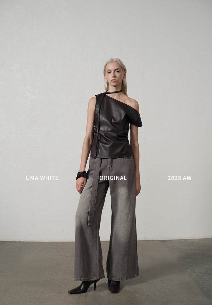 Casual Wide Denim Pants