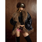 Velvet Cotton Leather Jacket